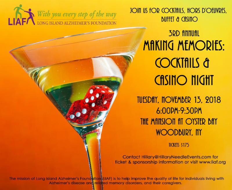 3rd Annual Making Memories: Cocktails & Casino Night